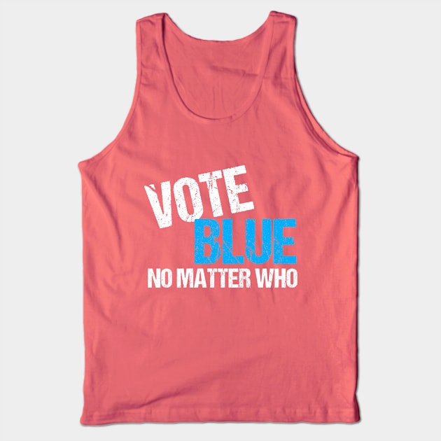 Vote Blue Midterm Election Democrat Tank Top by epiclovedesigns